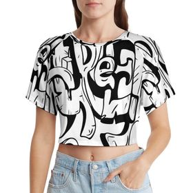 AILLOSA Racerback Tank Top Yuvarlak Yaka Kısa Kol TH-278 Kadın T-shirt
