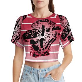 AILLOSA Racerback Tank Top Yuvarlak Yaka Kısa Kol TH-287 Kadın T-shirt