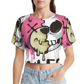 AILLOSA Racerback Tank Top Yuvarlak Yaka Kısa Kol TH-295 Kadın T-shirt