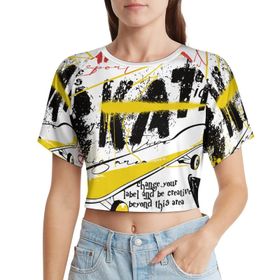 AILLOSA Racerback Tank Top Yuvarlak Yaka Kısa Kol TH-299 Kadın T-shirt