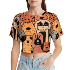 AILLOSA Racerback Tank Top Yuvarlak Yaka Kısa Kol TH-307 Kadın T-shirt