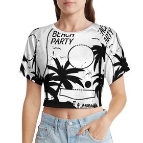 AILLOSA Racerback Tank Top Yuvarlak Yaka Kısa Kol TH-309 Kadın T-shirt