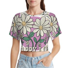 AILLOSA Racerback Tank Top Yuvarlak Yaka Kısa Kol TH-327 Kadın T-shirt