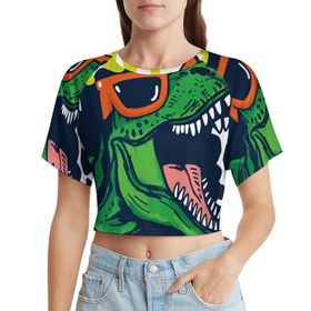 AILLOSA Racerback Tank Top Yuvarlak Yaka Kısa Kol TH-339 Kadın T-shirt