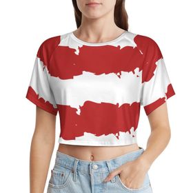 AILLOSA Racerback Tank Top Yuvarlak Yaka Kısa Kol TH-341 Kadın T-shirt