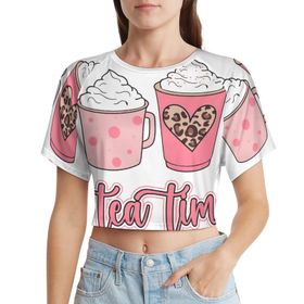 AILLOSA Racerback Tank Top Yuvarlak Yaka Kısa Kol TH-360 Kadın T-shirt