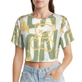 AILLOSA Racerback Tank Top Yuvarlak Yaka Kısa Kol TH-361 Kadın T-shirt