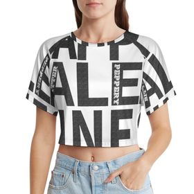 AILLOSA Racerback Tank Top Yuvarlak Yaka Kısa Kol TH-39 Kadın T-shirt