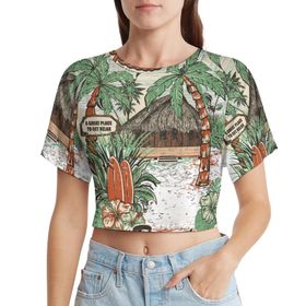 AILLOSA Racerback Tank Top Yuvarlak Yaka Kısa Kol TH-408 Kadın T-shirt