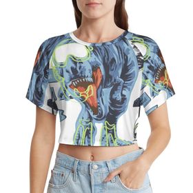 AILLOSA Racerback Tank Top Yuvarlak Yaka Kısa Kol TH-409 Kadın T-shirt