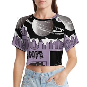 AILLOSA Racerback Tank Top Yuvarlak Yaka Kısa Kol TH-41 Kadın T-shirt