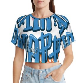 AILLOSA Racerback Tank Top Yuvarlak Yaka Kısa Kol TH-413 Kadın T-shirt