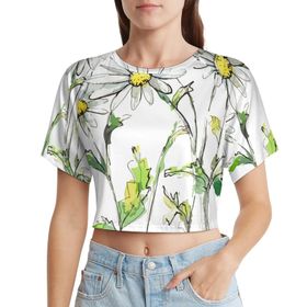 AILLOSA Racerback Tank Top Yuvarlak Yaka Kısa Kol TH-415 Kadın T-shirt