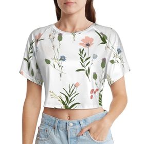 AILLOSA Racerback Tank Top Yuvarlak Yaka Kısa Kol TH-454 Kadın T-shirt