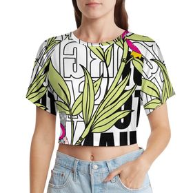 AILLOSA Racerback Tank Top Yuvarlak Yaka Kısa Kol TH-487 Kadın T-shirt