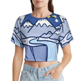 AILLOSA Racerback Tank Top Yuvarlak Yaka Kısa Kol TH-98 Kadın T-shirt