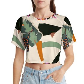 AILLOSA Racerback Tank Top Yuvarlak Yaka Kısa Kol YH-103 Kadın T-shirt