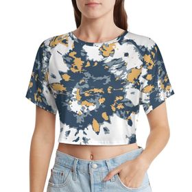 AILLOSA Racerback Tank Top Yuvarlak Yaka Kısa Kol YH-104 Kadın T-shirt