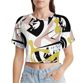AILLOSA Racerback Tank Top Yuvarlak Yaka Kısa Kol YH-105 Kadın T-shirt