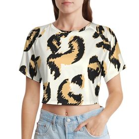 AILLOSA Racerback Tank Top Yuvarlak Yaka Kısa Kol YH-108 Kadın T-shirt