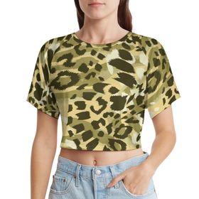 AILLOSA Racerback Tank Top Yuvarlak Yaka Kısa Kol YH-112 Kadın T-shirt
