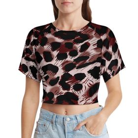 AILLOSA Racerback Tank Top Yuvarlak Yaka Kısa Kol YH-113 Kadın T-shirt