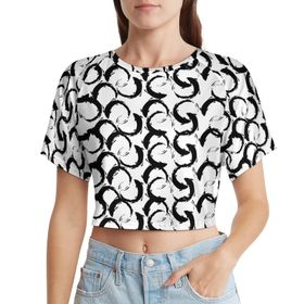 AILLOSA Racerback Tank Top Yuvarlak Yaka Kısa Kol YH-12 Kadın T-shirt