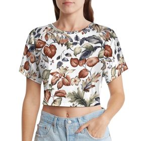 AILLOSA Racerback Tank Top Yuvarlak Yaka Kısa Kol YH-124 Kadın T-shirt