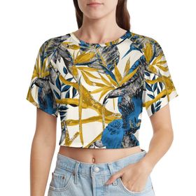 AILLOSA Racerback Tank Top Yuvarlak Yaka Kısa Kol YH-125 Kadın T-shirt