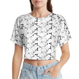 AILLOSA Racerback Tank Top Yuvarlak Yaka Kısa Kol YH-13 Kadın T-shirt