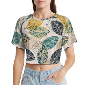 AILLOSA Racerback Tank Top Yuvarlak Yaka Kısa Kol YH-130 Kadın T-shirt