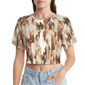 AILLOSA Racerback Tank Top Yuvarlak Yaka Kısa Kol YH-131 Kadın T-shirt