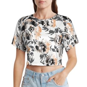 AILLOSA Racerback Tank Top Yuvarlak Yaka Kısa Kol YH-140 Kadın T-shirt