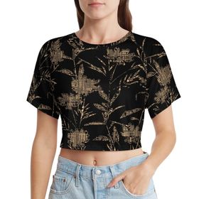 AILLOSA Racerback Tank Top Yuvarlak Yaka Kısa Kol YH-142 Kadın T-shirt