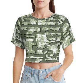 AILLOSA Racerback Tank Top Yuvarlak Yaka Kısa Kol YH-143 Kadın T-shirt