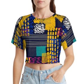 AILLOSA Racerback Tank Top Yuvarlak Yaka Kısa Kol YH-145 Kadın T-shirt
