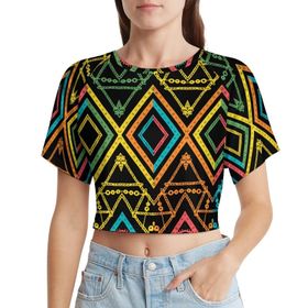 AILLOSA Racerback Tank Top Yuvarlak Yaka Kısa Kol YH-158 Kadın T-shirt