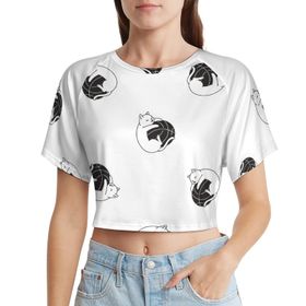 AILLOSA Racerback Tank Top Yuvarlak Yaka Kısa Kol YH-183 Kadın T-shirt