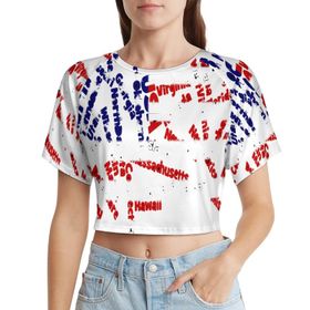 AILLOSA Racerback Tank Top Yuvarlak Yaka Kısa Kol YH-192 Kadın T-shirt