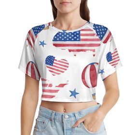 AILLOSA Racerback Tank Top Yuvarlak Yaka Kısa Kol YH-195 Kadın T-shirt