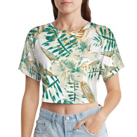 AILLOSA Racerback Tank Top Yuvarlak Yaka Kısa Kol YH-205 Kadın T-shirt