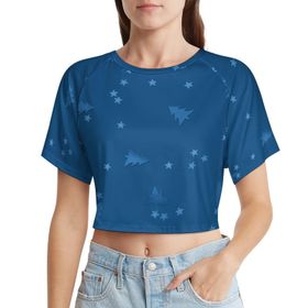 AILLOSA Racerback Tank Top Yuvarlak Yaka Kısa Kol YH-208 Kadın T-shirt