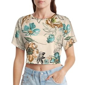 AILLOSA Racerback Tank Top Yuvarlak Yaka Kısa Kol YH-21 Kadın T-shirt