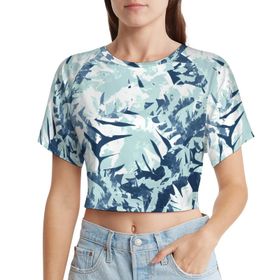 AILLOSA Racerback Tank Top Yuvarlak Yaka Kısa Kol YH-214 Kadın T-shirt