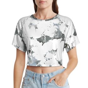 AILLOSA Racerback Tank Top Yuvarlak Yaka Kısa Kol YH-215 Kadın T-shirt