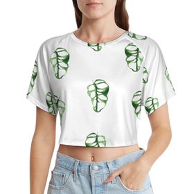 AILLOSA Racerback Tank Top Yuvarlak Yaka Kısa Kol YH-218 Kadın T-shirt