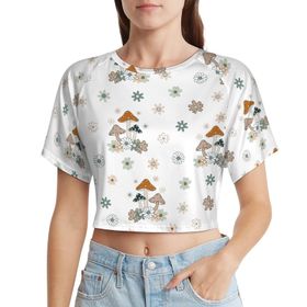 AILLOSA Racerback Tank Top Yuvarlak Yaka Kısa Kol YH-222 Kadın T-shirt