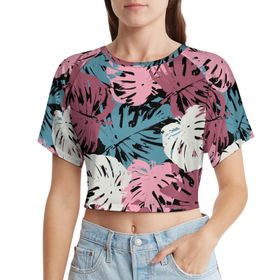 AILLOSA Racerback Tank Top Yuvarlak Yaka Kısa Kol YH-227 Kadın T-shirt