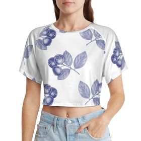 AILLOSA Racerback Tank Top Yuvarlak Yaka Kısa Kol YH-229 Kadın T-shirt