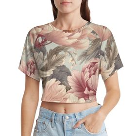 AILLOSA Racerback Tank Top Yuvarlak Yaka Kısa Kol YH-23 Kadın T-shirt